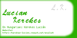 lucian kerekes business card